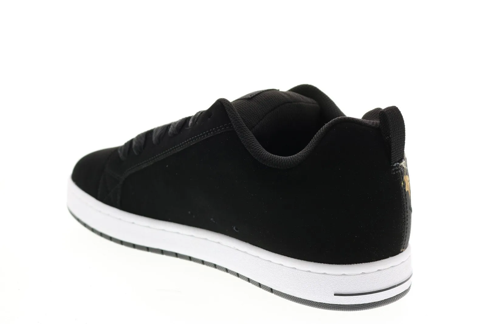 DC Graffik Square Men's Black Nubuck Skate Sneakers