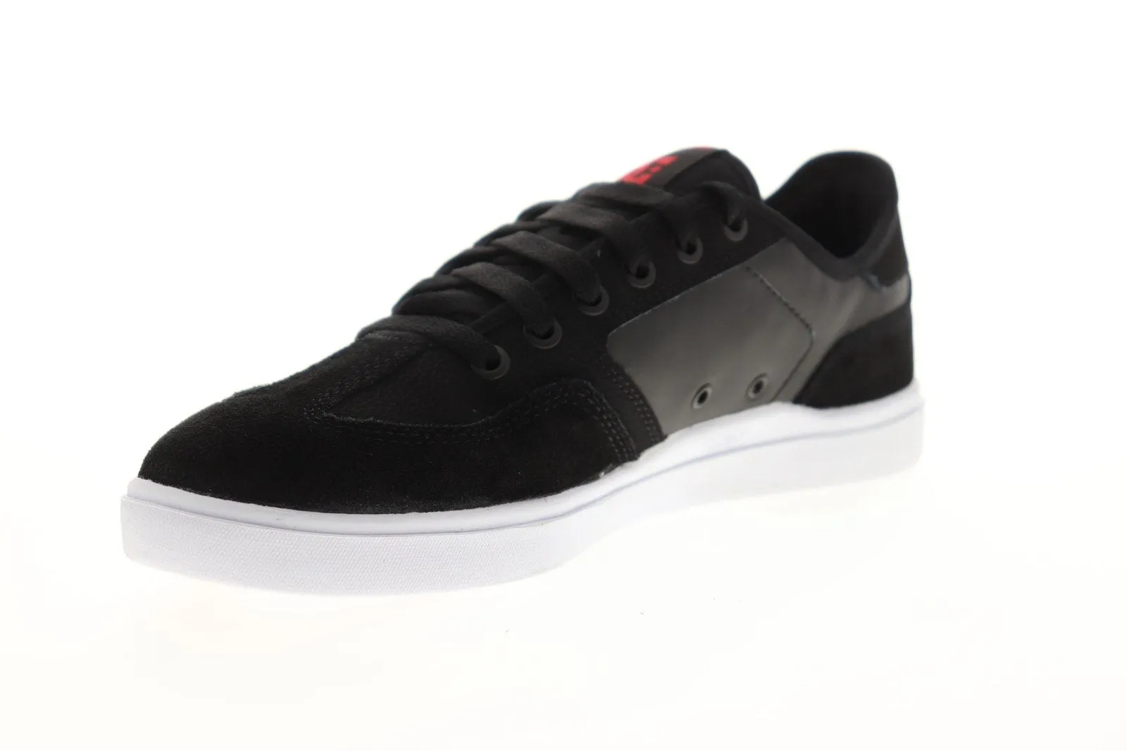 DC Men's Black Suede Lace Up Skate Sneakers - ADYS100444