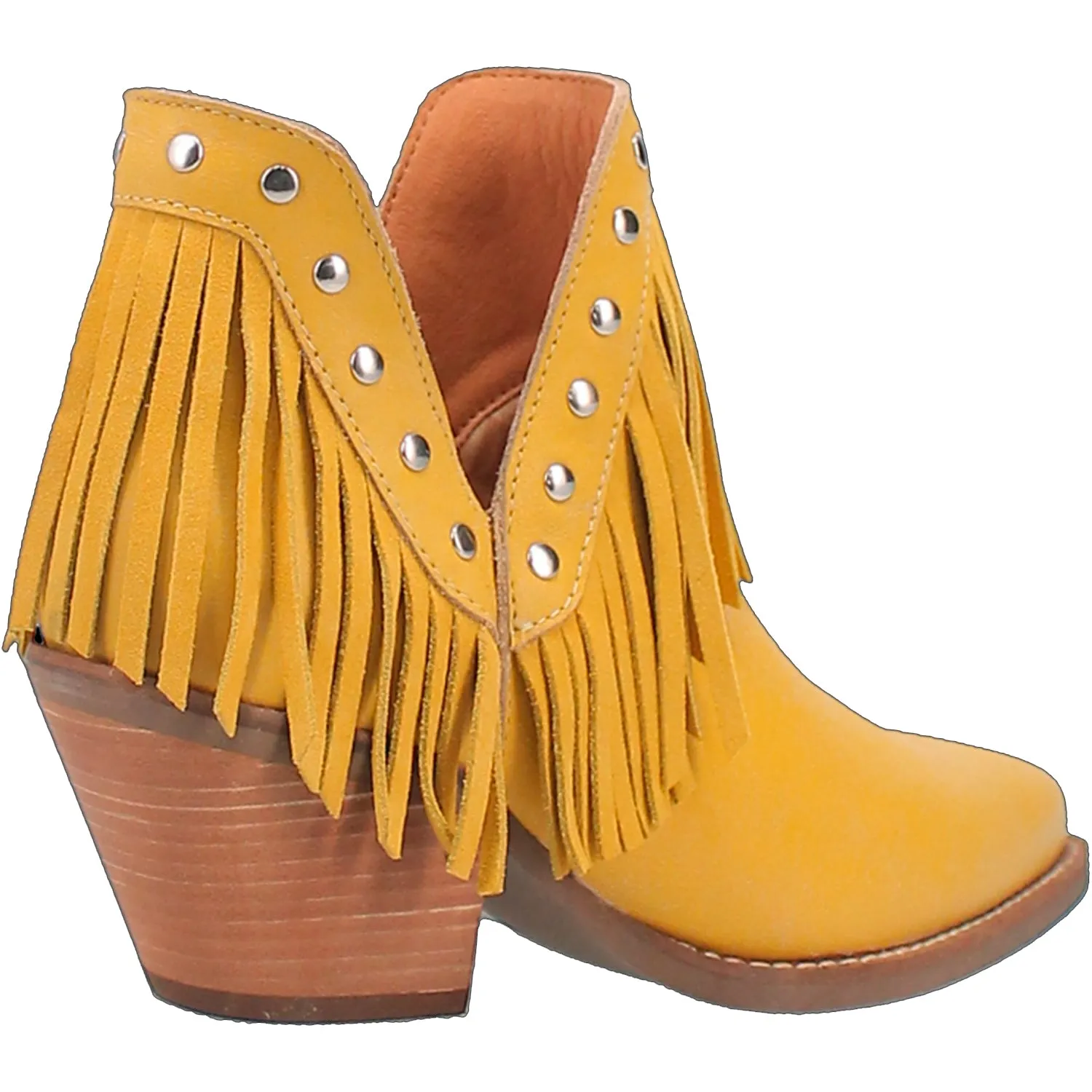 Yellow Leather Dingo Women's Fine N Dandy Bootie Fashion Boots