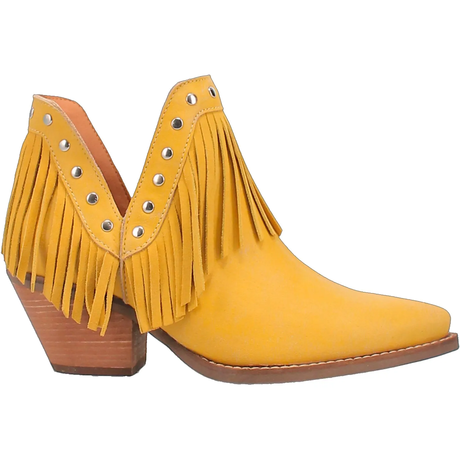 Yellow Leather Dingo Women's Fine N Dandy Bootie Fashion Boots