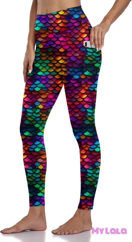 Dragon Scale Pocketed Legging OS