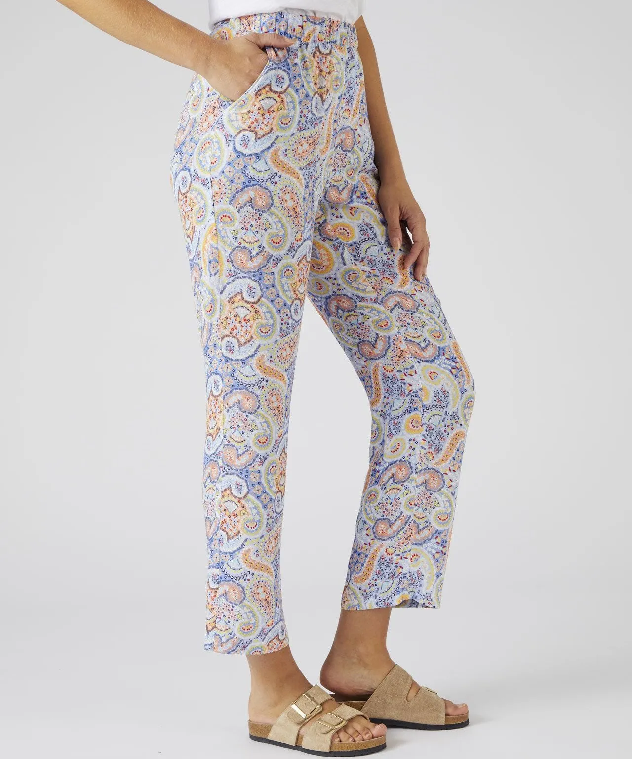 Elegant Paisley Trousers for Women