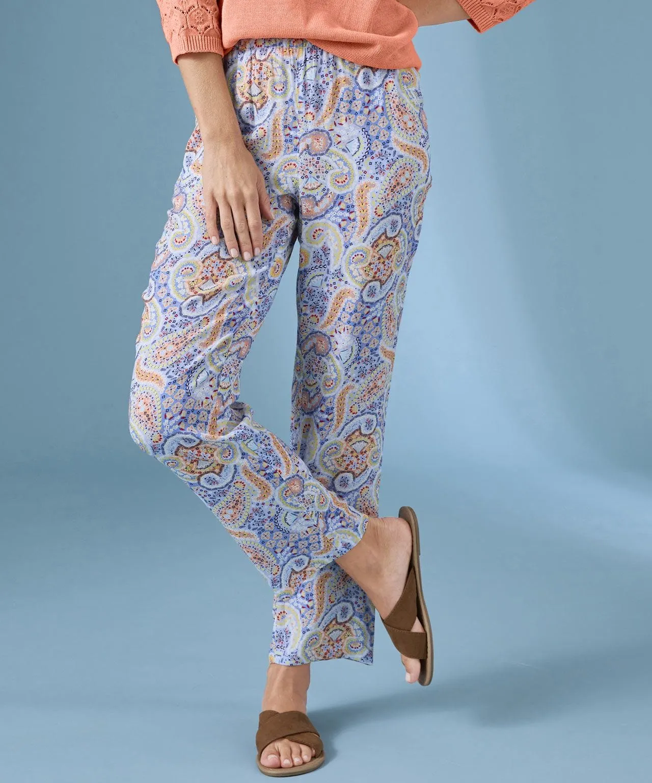 Elegant Paisley Trousers for Women