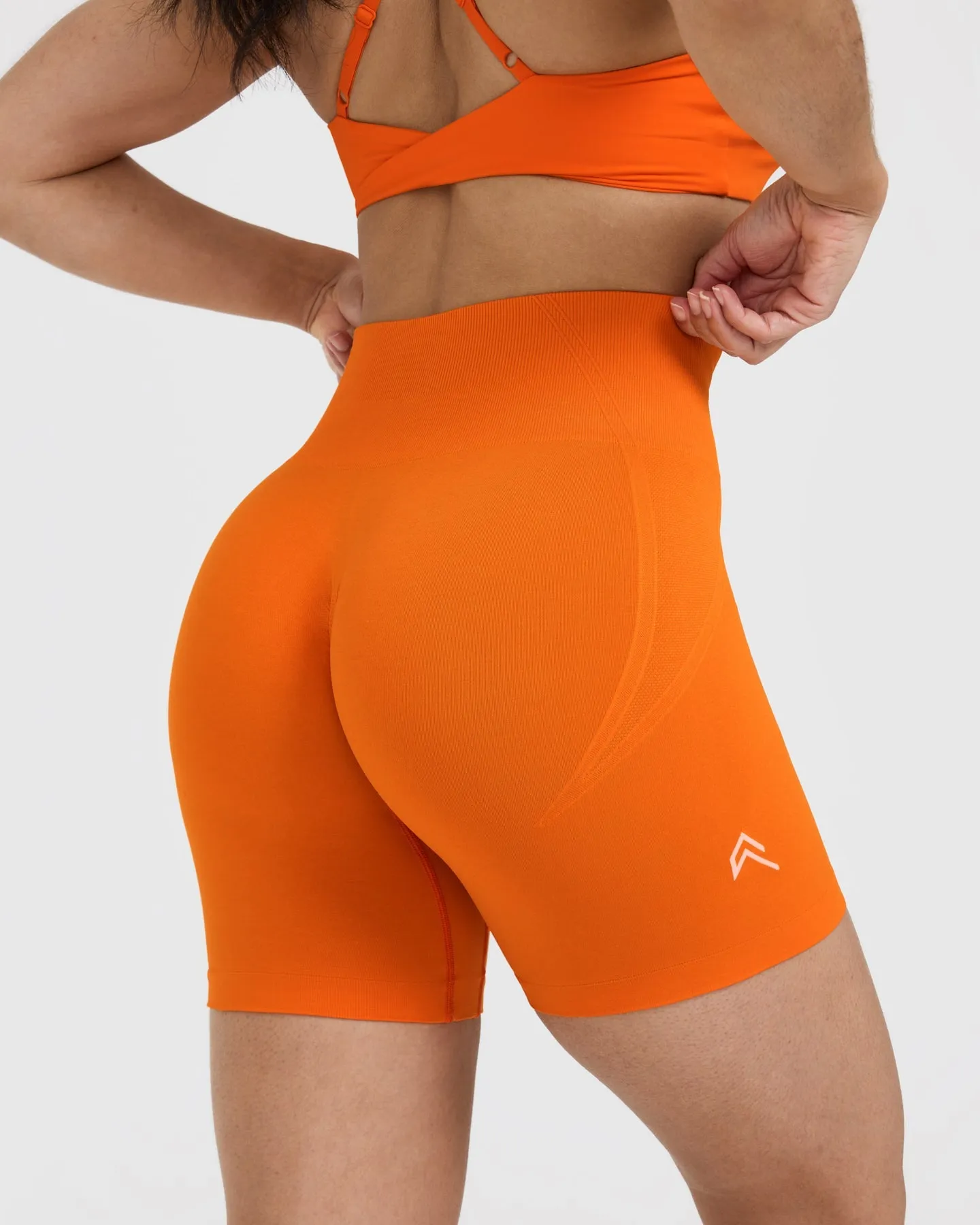 Orange Flame Seamless Shorts Effortless