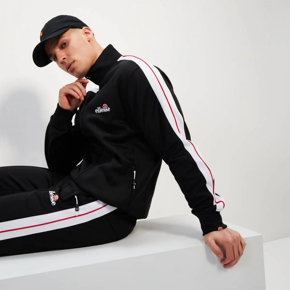 Black Ellesse Giandoso Track Jacket