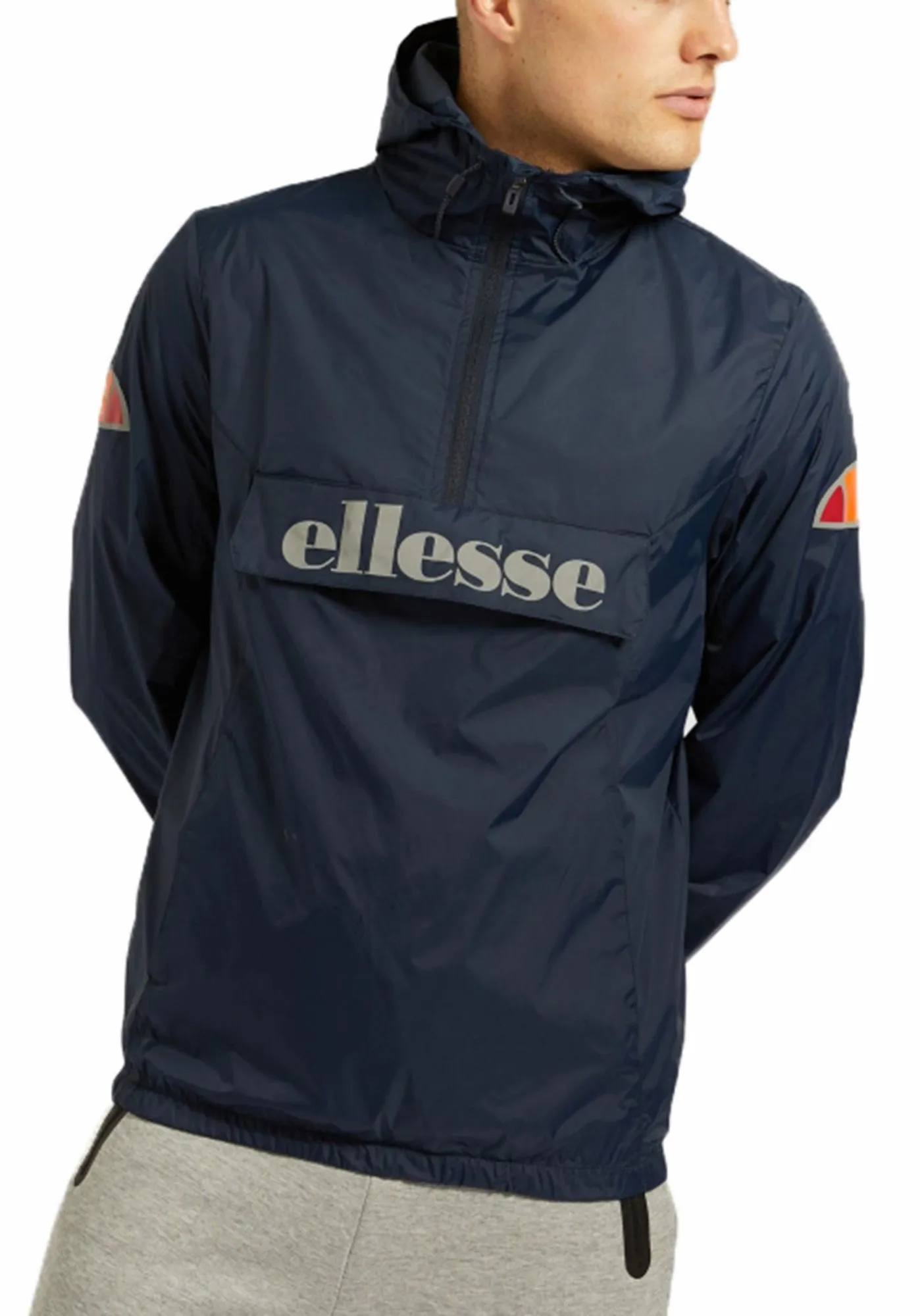 Navy Hooded Cagoule Jacket for Men by Ellesse