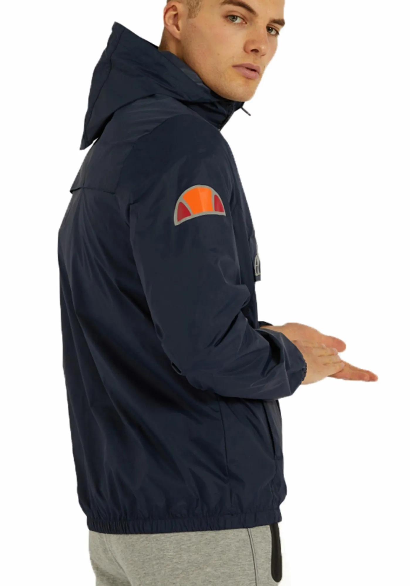 Navy Hooded Cagoule Jacket for Men by Ellesse