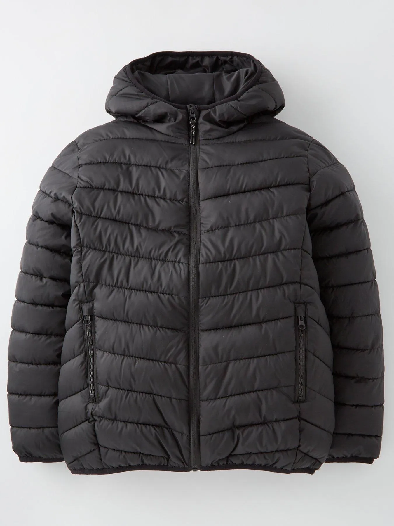 Boys Black Padded Coat - Daily Wear