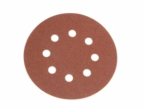Faithfull FAIAD12580H Hook & Loop Sanding Disc DID3 Holed 125mm x 80g (Pack of 25)