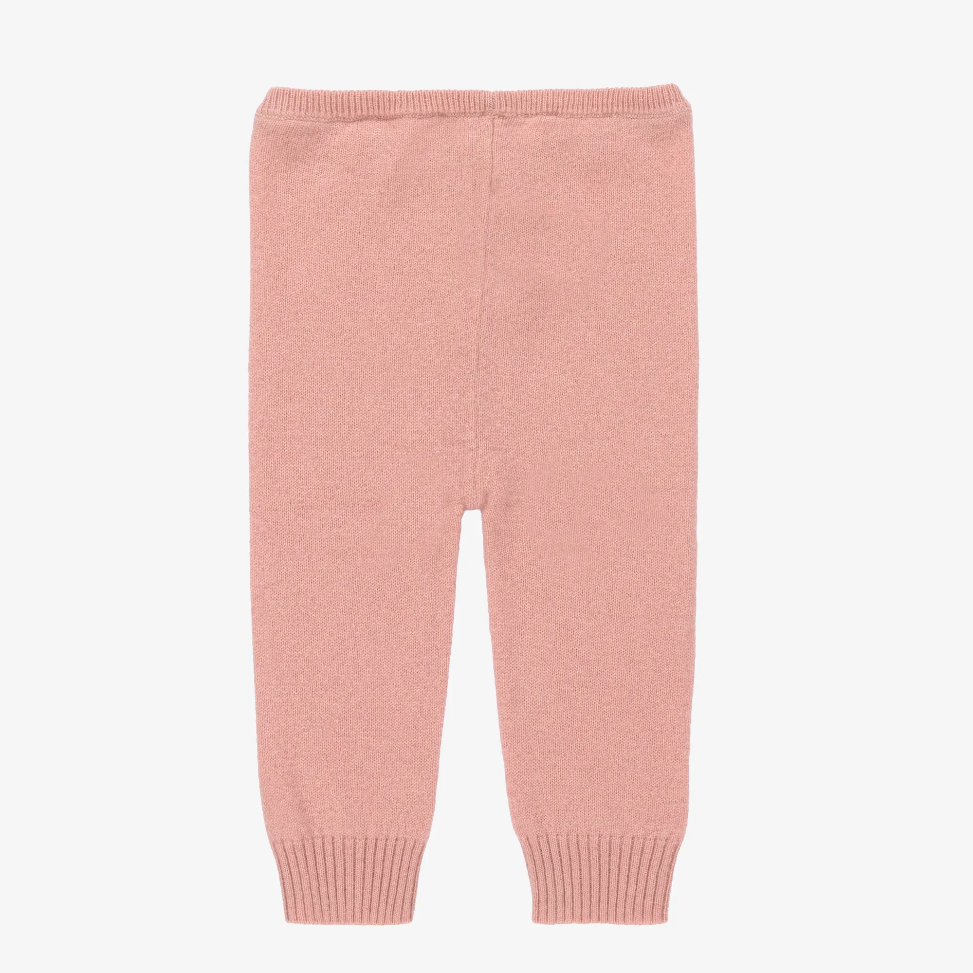 Fashionable Pink Knit Leggings