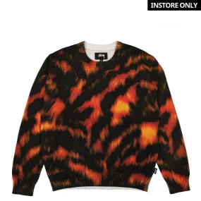 Faux Fur Sweater with Print