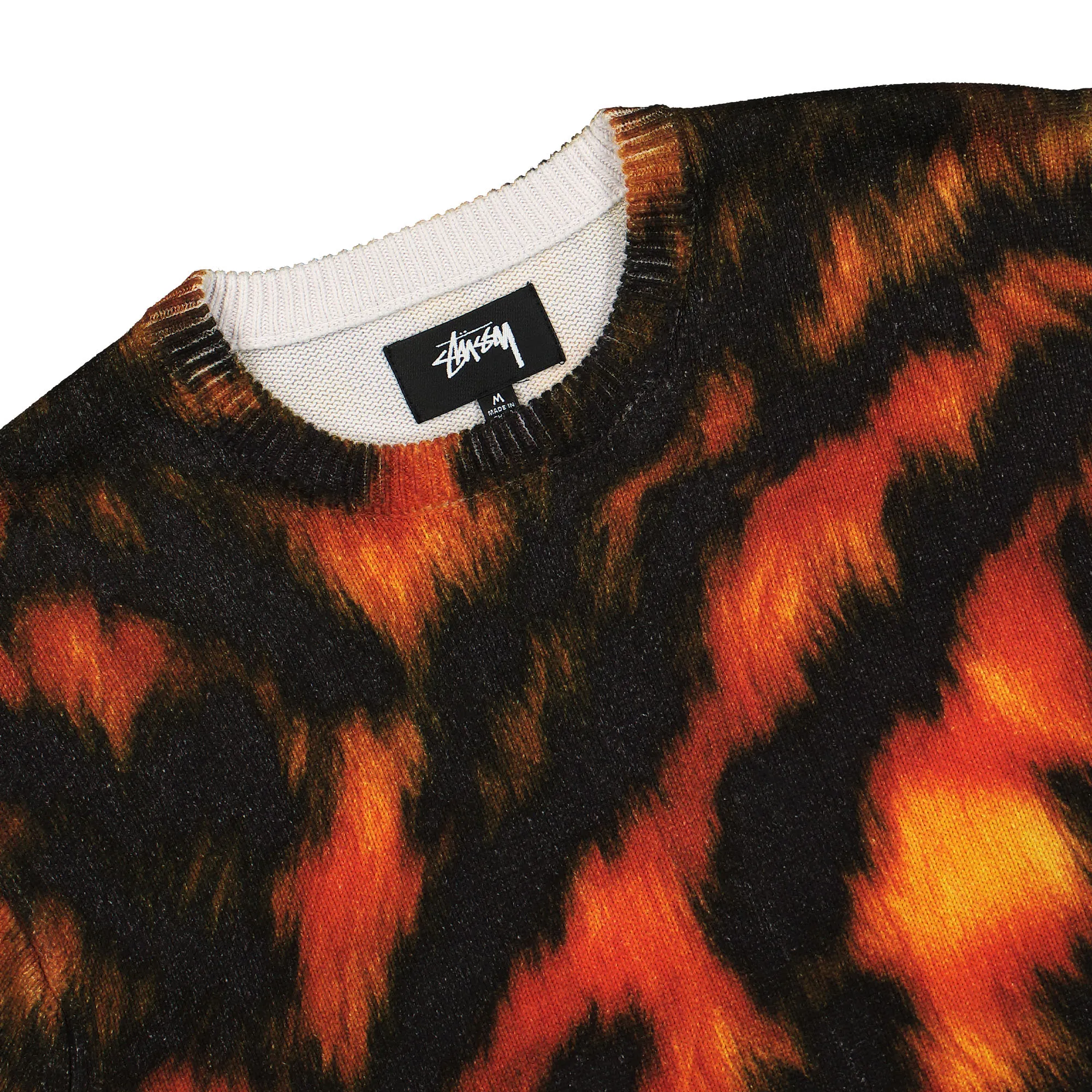 Faux Fur Sweater with Print