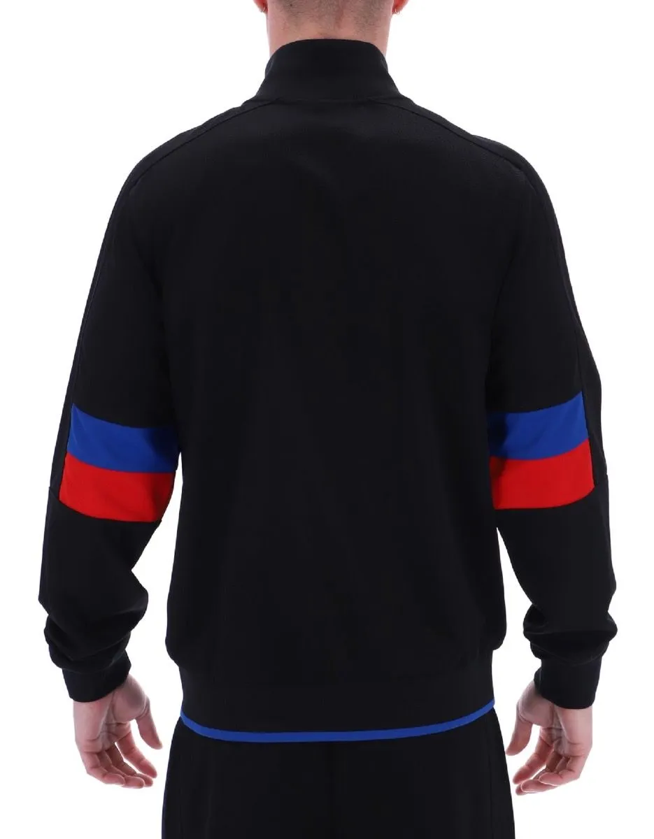 Fila Fischer Color Blocked Track Jacket Black Bright Blue