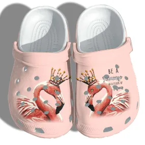 Flamingo Queen Be A Flamingo Flock Pigeons Crocs Clog Shoes