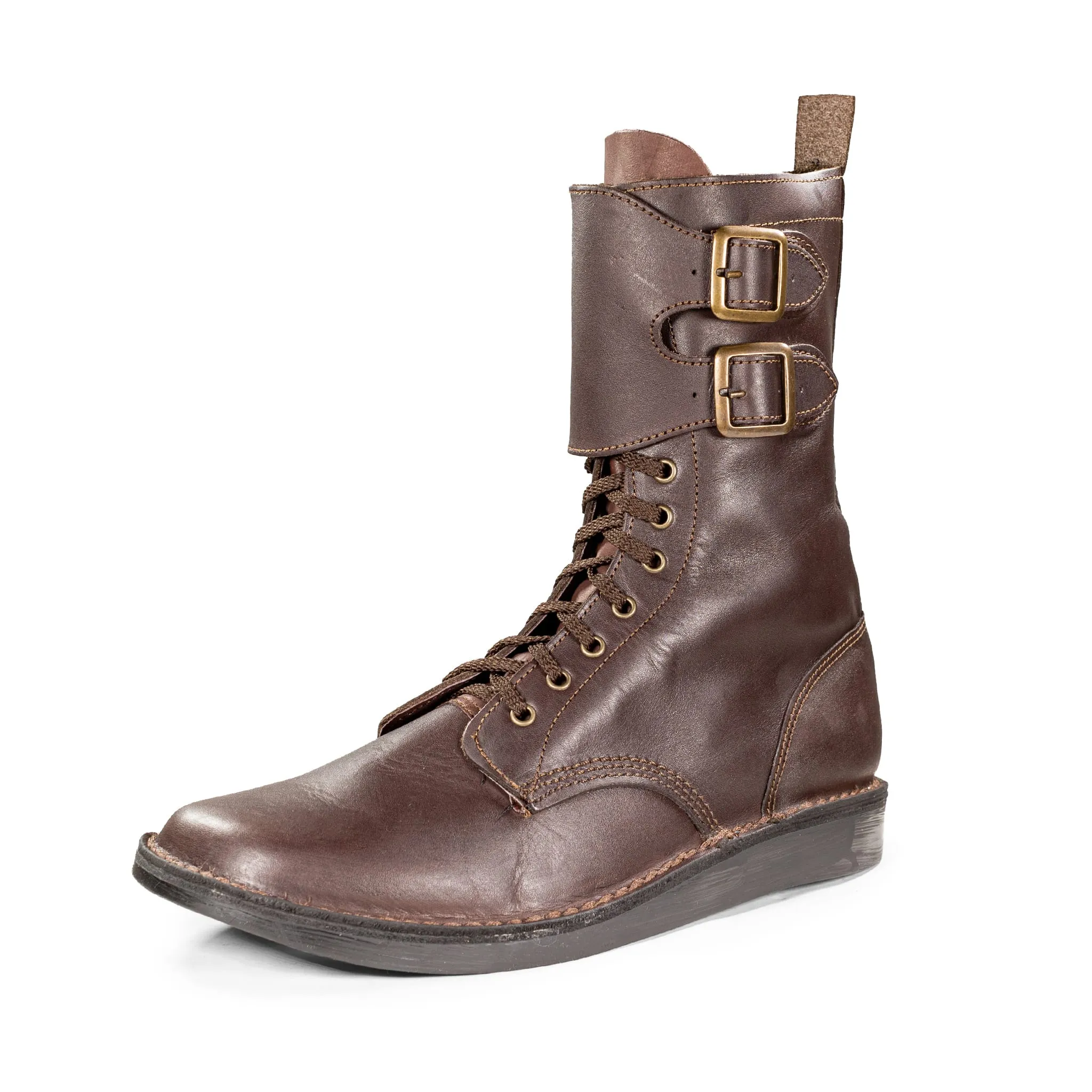 Dark Brown Full Combat Waxi Boot