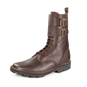 Dark Brown Full Combat Waxi Boot