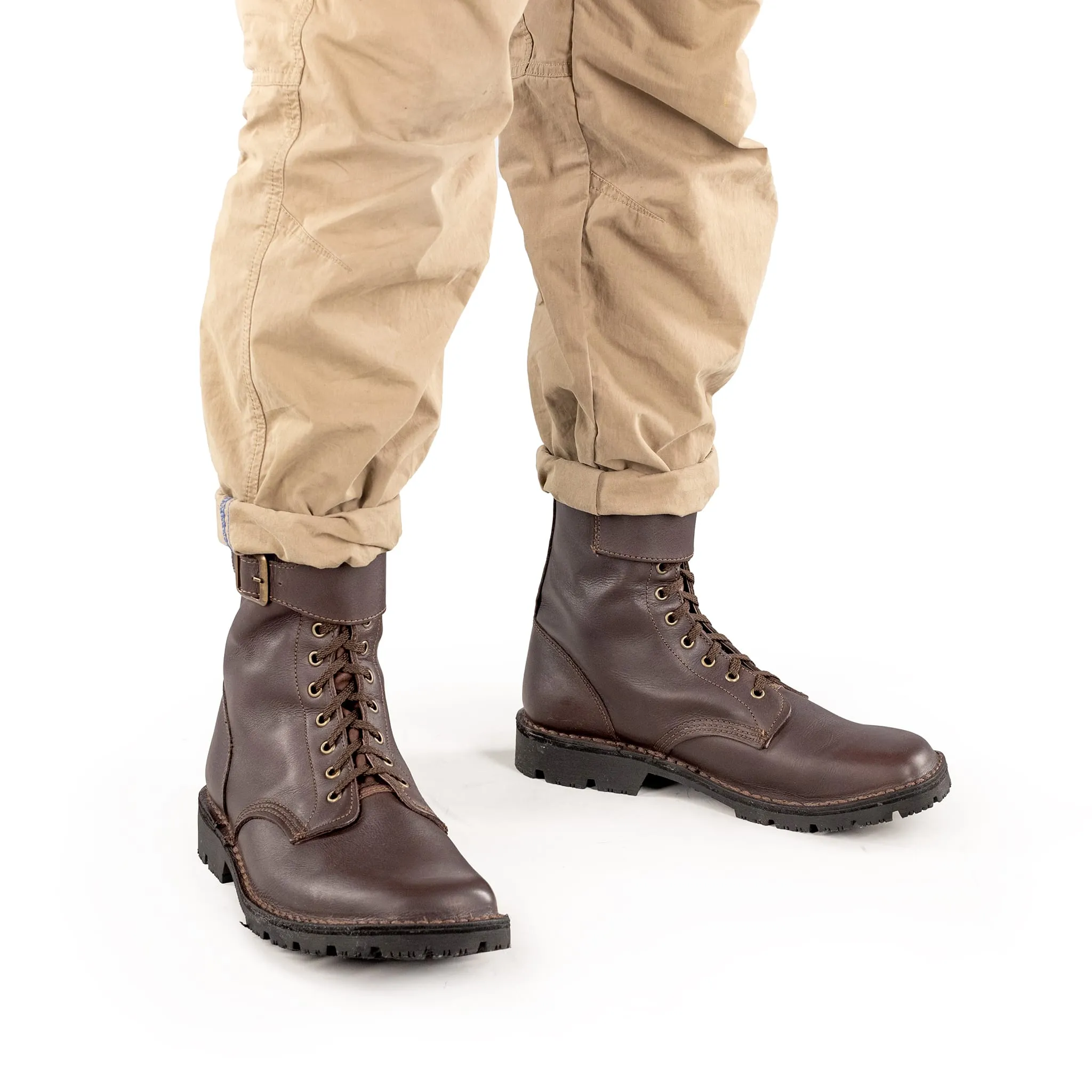 Dark Brown Full Combat Waxi Boot