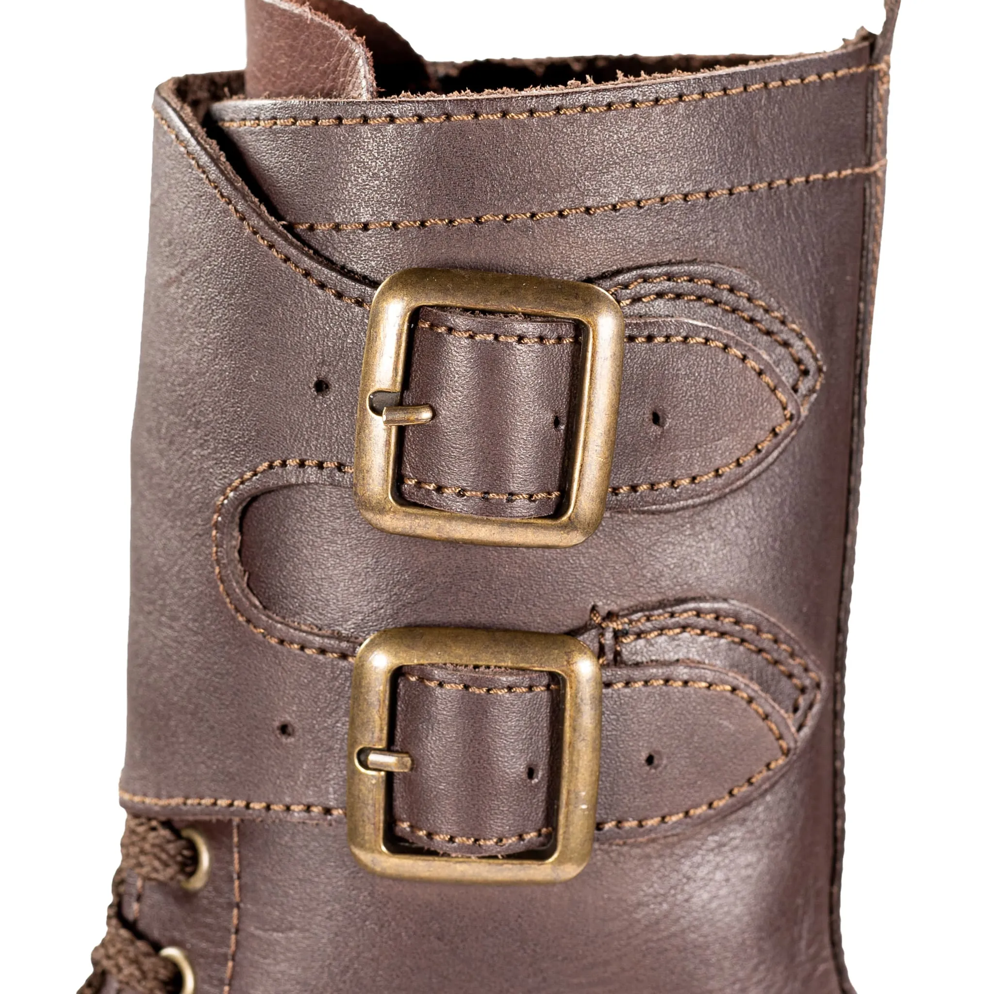 Dark Brown Full Combat Waxi Boot