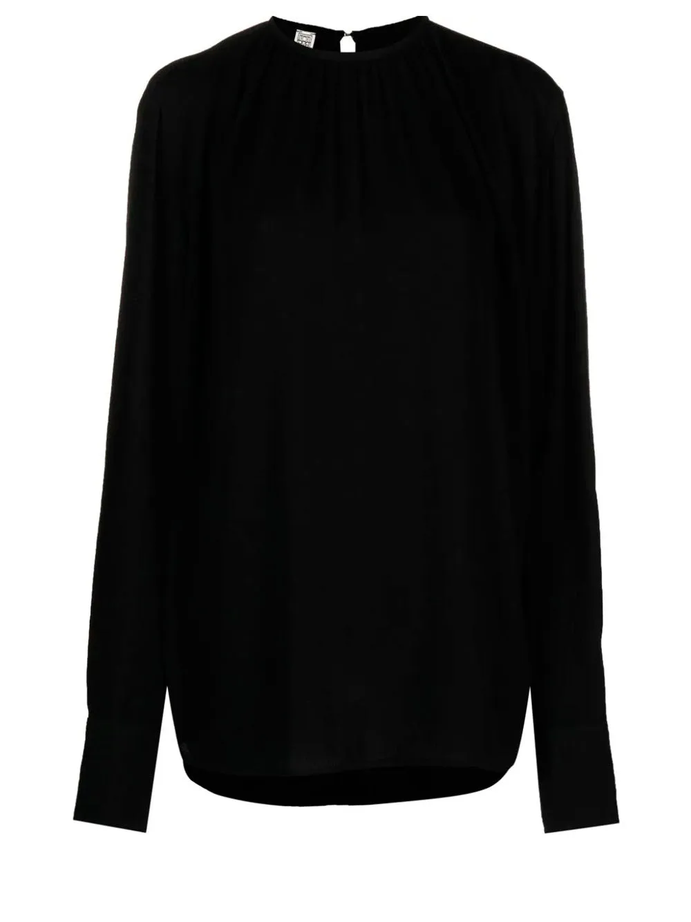 Gathered neck blouse