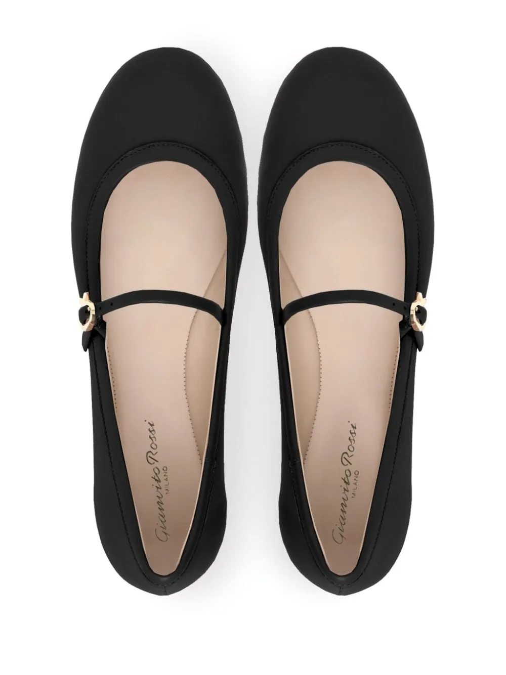 Black Flat Shoes by Gianvito Rossi