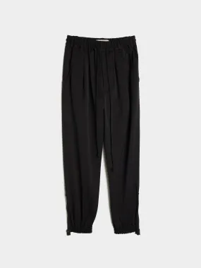 Golay Black Satin Sport Pant