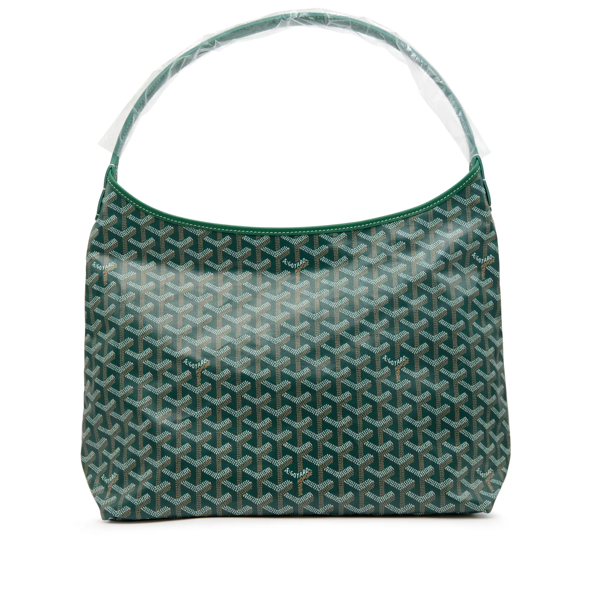 Green Goyardine Canvas and Chevroches Calfskin Boheme Hobo Bag by Goyard