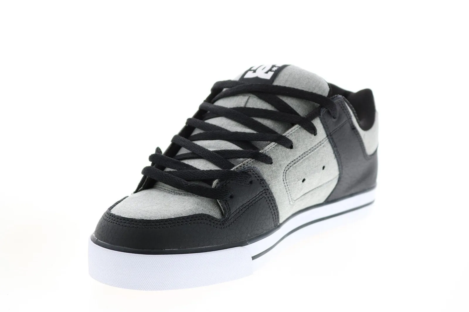 Gray Canvas Skate Sneakers Shoes for Men - DC Pure SE 301024