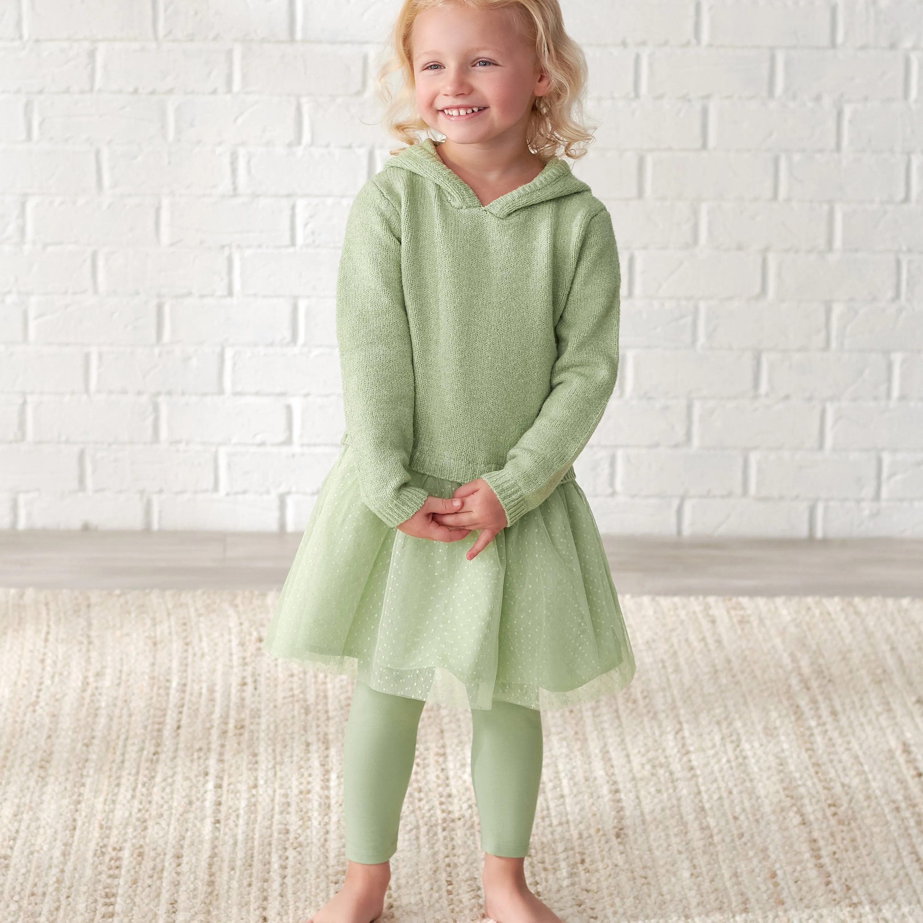 Green Leggings for Infant and Toddler Girls