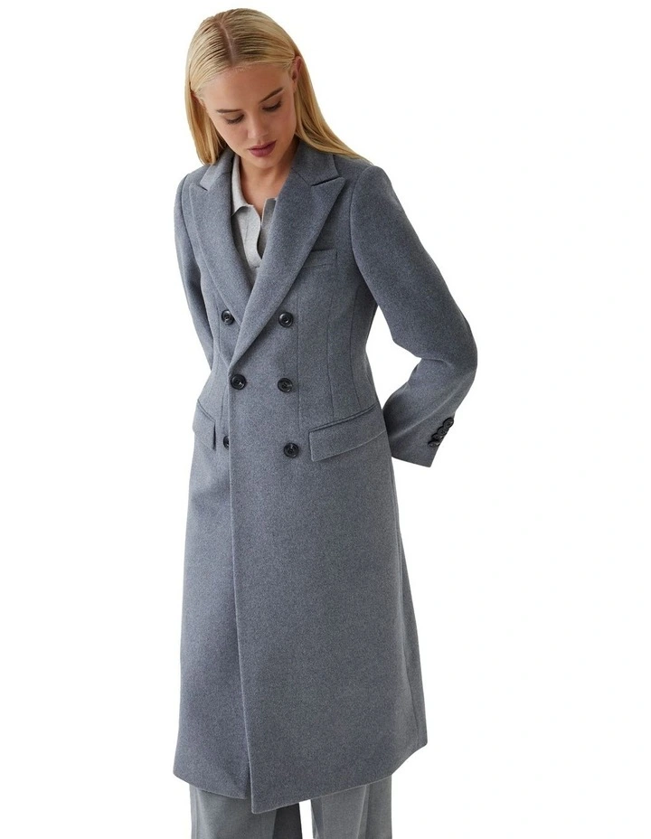 Grey Lily Wool Coat - Shop Now