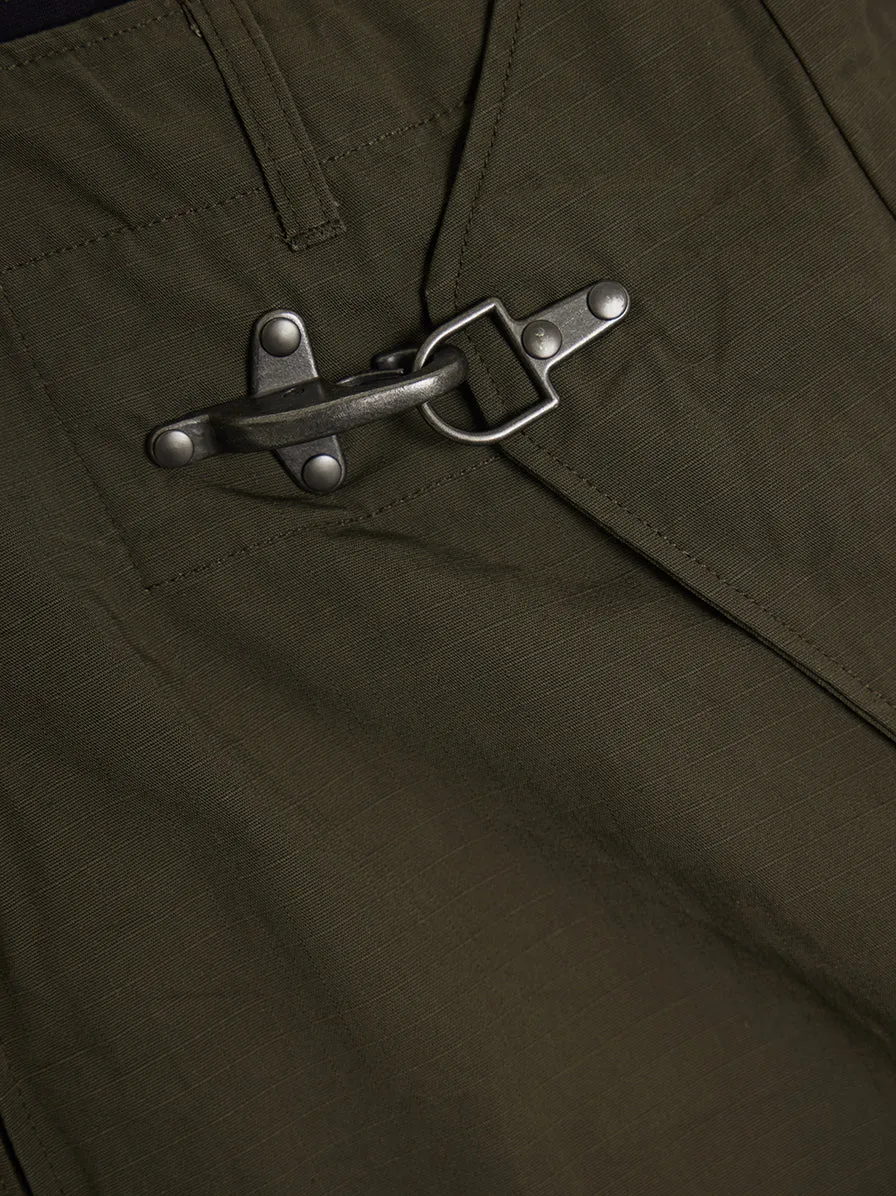 Heavyweight Olive Cotton Ripstop Duffle Pant