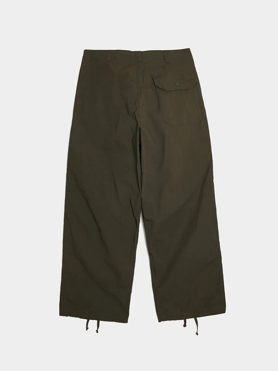 Heavyweight Olive Cotton Ripstop Duffle Pant