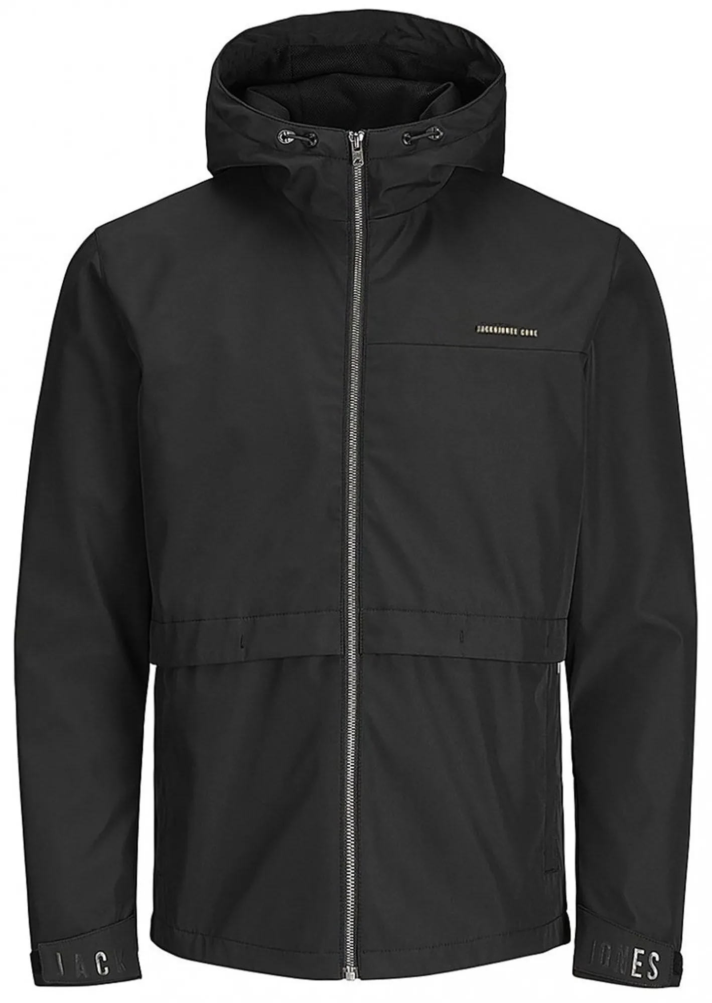 Black Sporty Hooded Jacket - Jack & Jones Core Collection