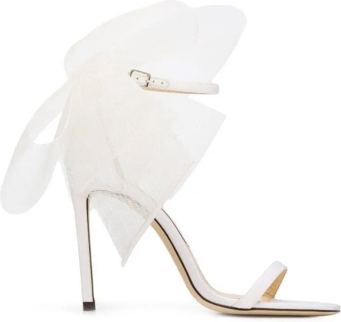 Jimmy Choo Neutrals Aveline 100mm Sandals