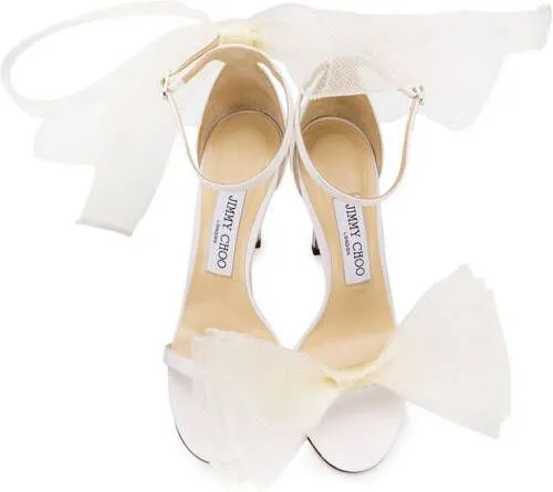 Jimmy Choo Neutrals Aveline 100mm Sandals