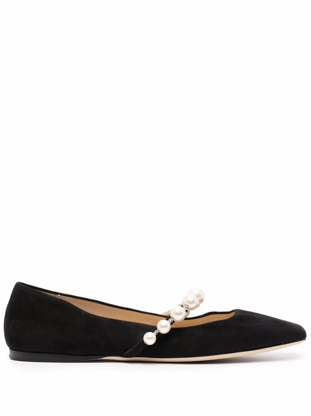 Black Flat Shoes by Jimmy Choo