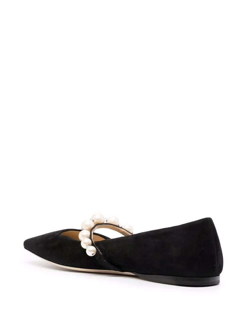 Black Flat Shoes by Jimmy Choo