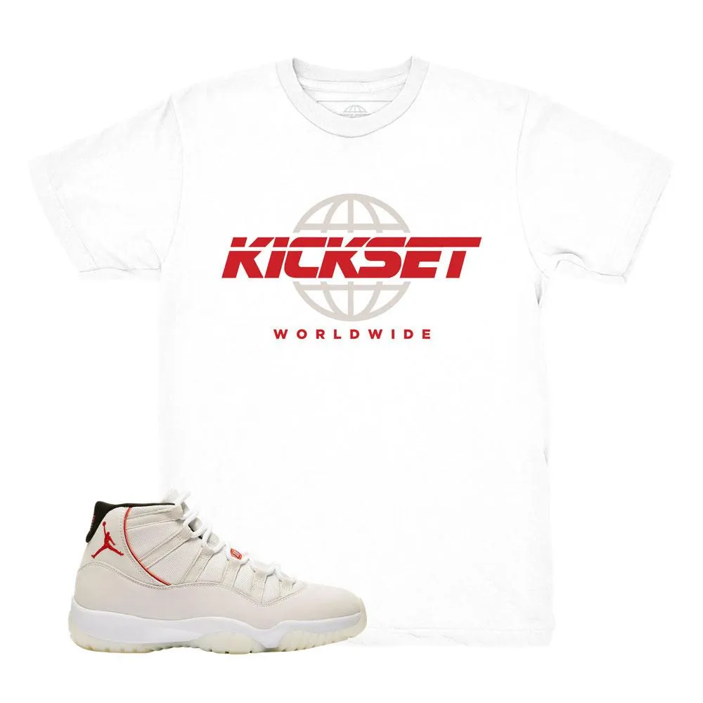 Jordan 11 Platinum Tint Shoes White Matching Top