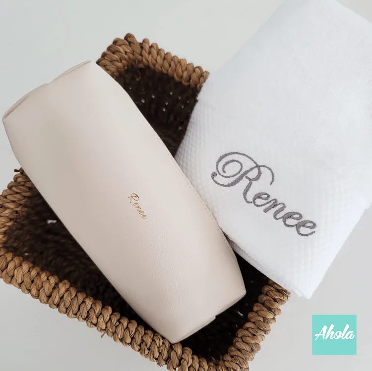 Jouy Makeup Bag and Towel Gift Set