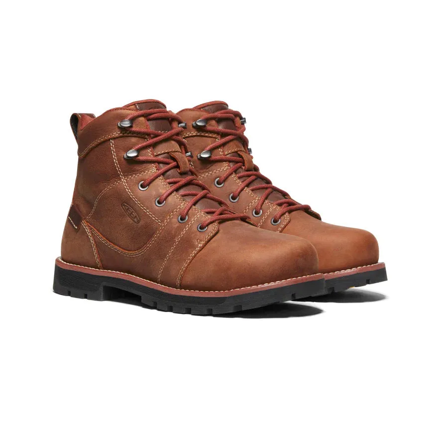 Keen Seattle 6 Waterproof Boot Women's, 9.5M Aluminum Toe Gingerbread/Black.