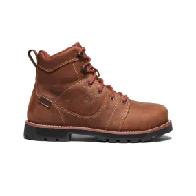 Keen Seattle 6 Waterproof Boot Women's, 9.5M Aluminum Toe Gingerbread/Black.