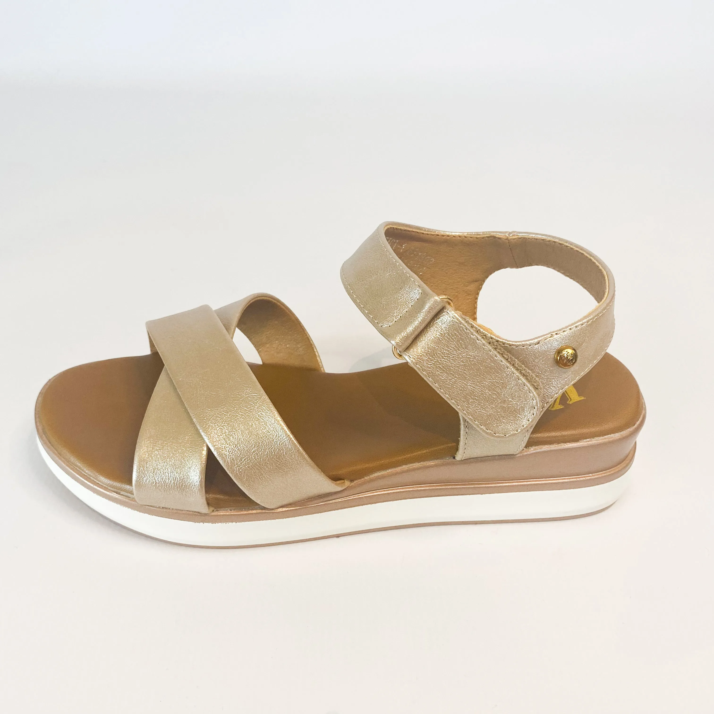 KG wedge sandals champagne color - Buy crossover style online