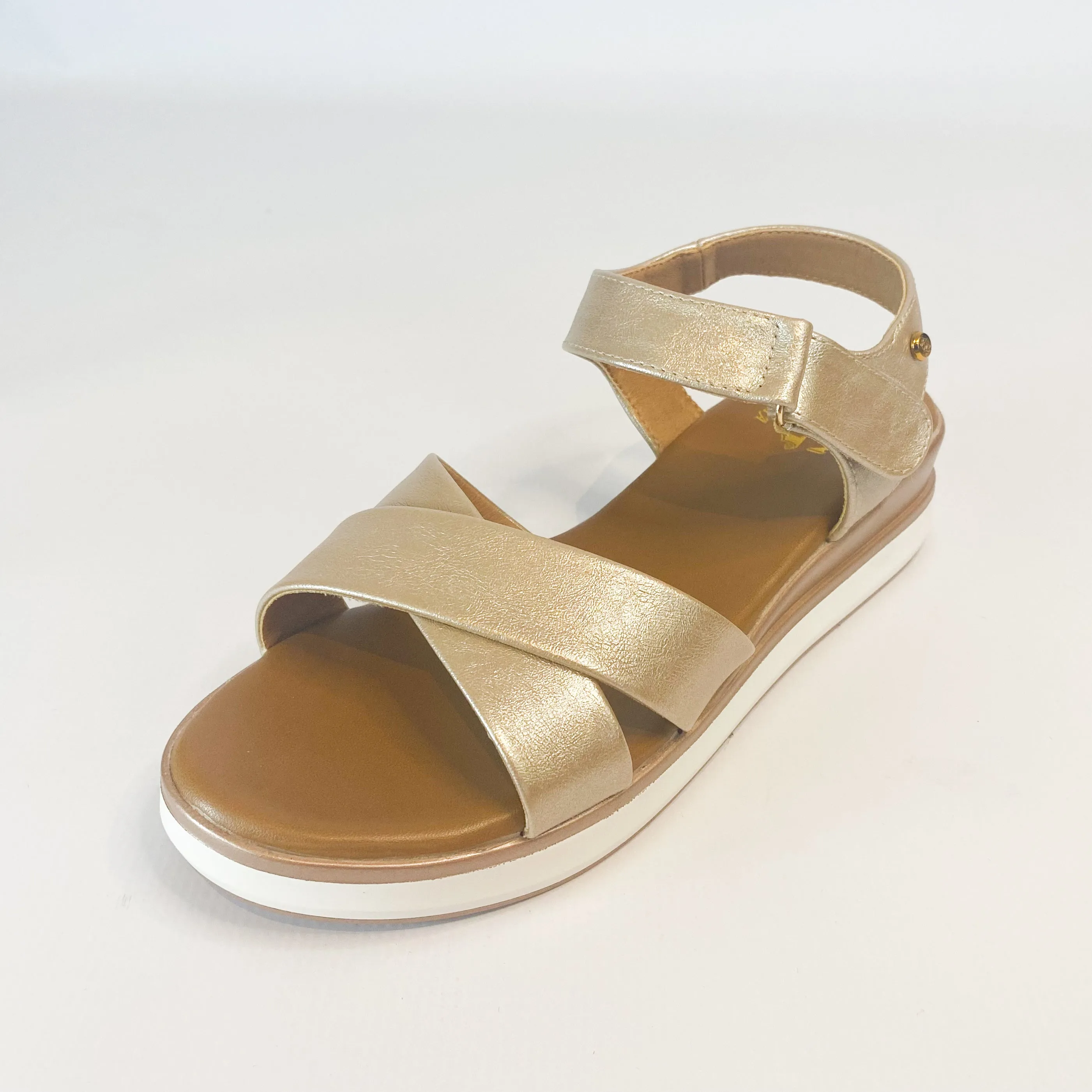 KG wedge sandals champagne color - Buy crossover style online