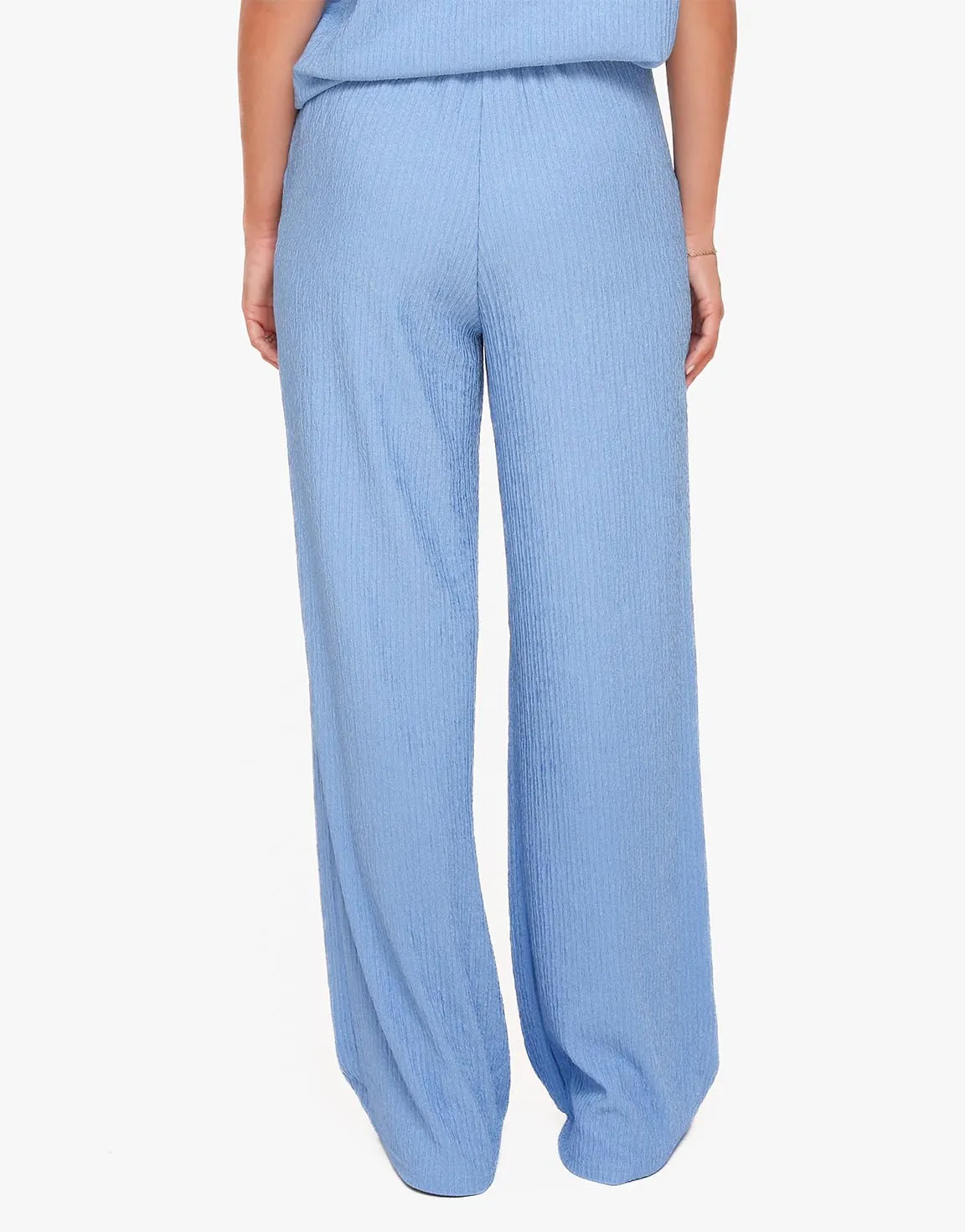 Light Blue Pleated Pants