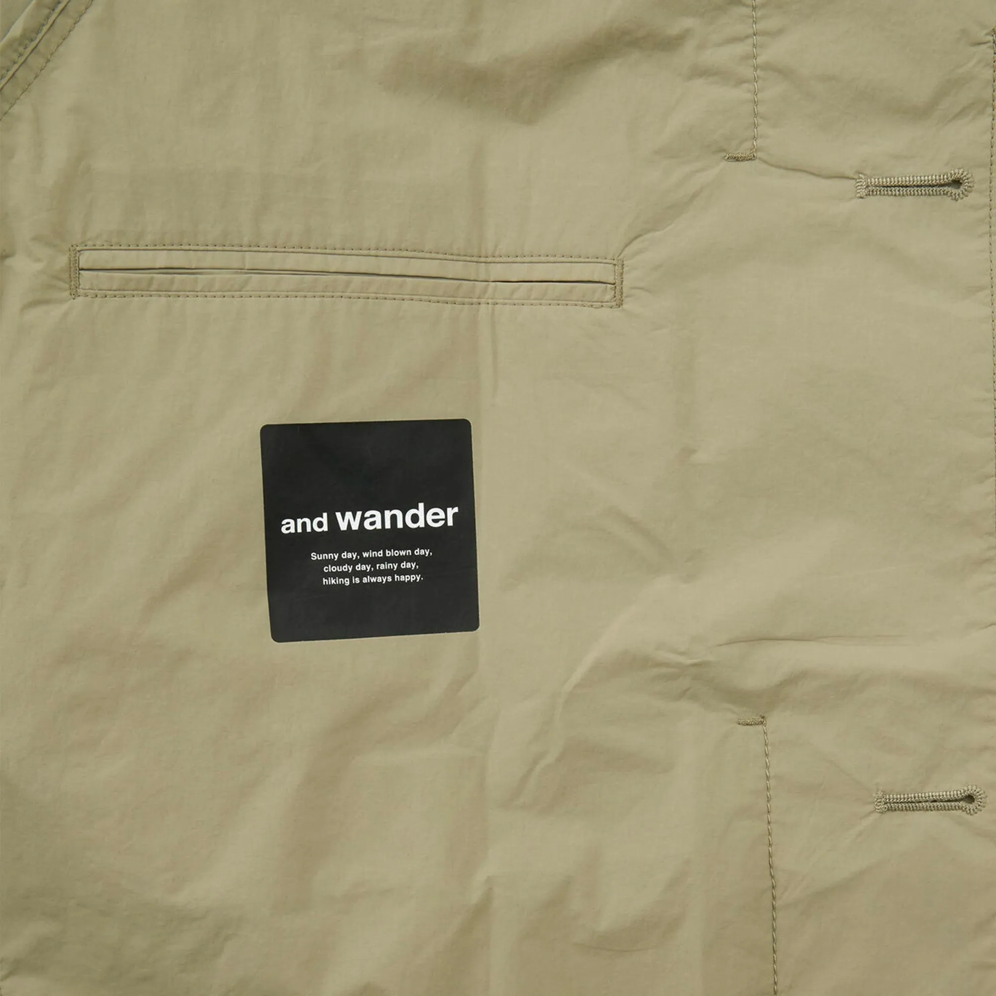 Light Beige Water Repellent Coat