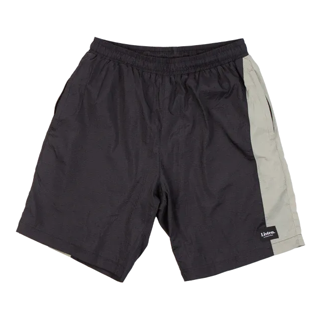 Rainbow Walk Shorts Black Listen