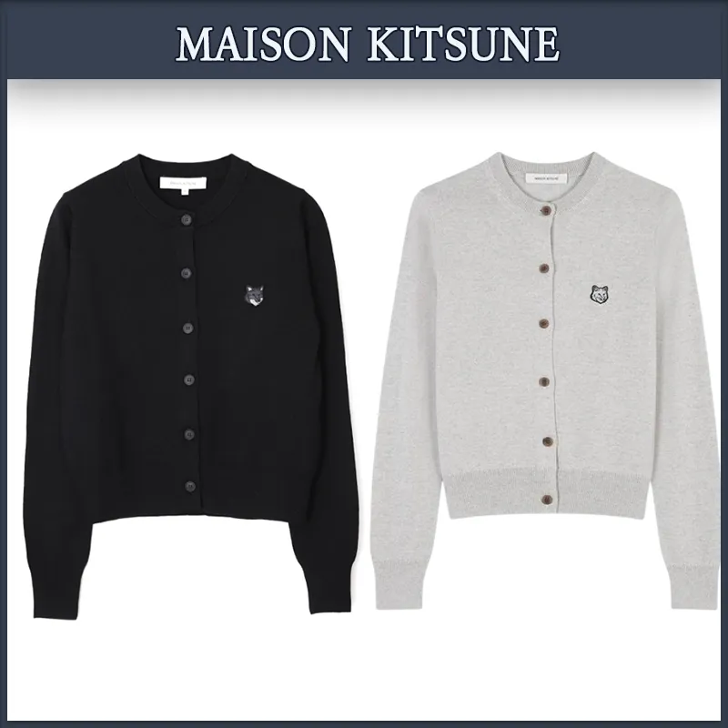 Maison Kitsune Street Style Logo Cardigans