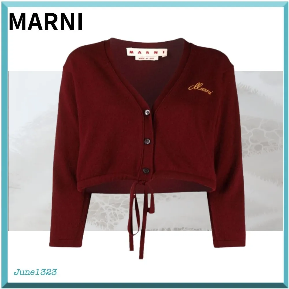 MARNI Street Style Logo Cardigans