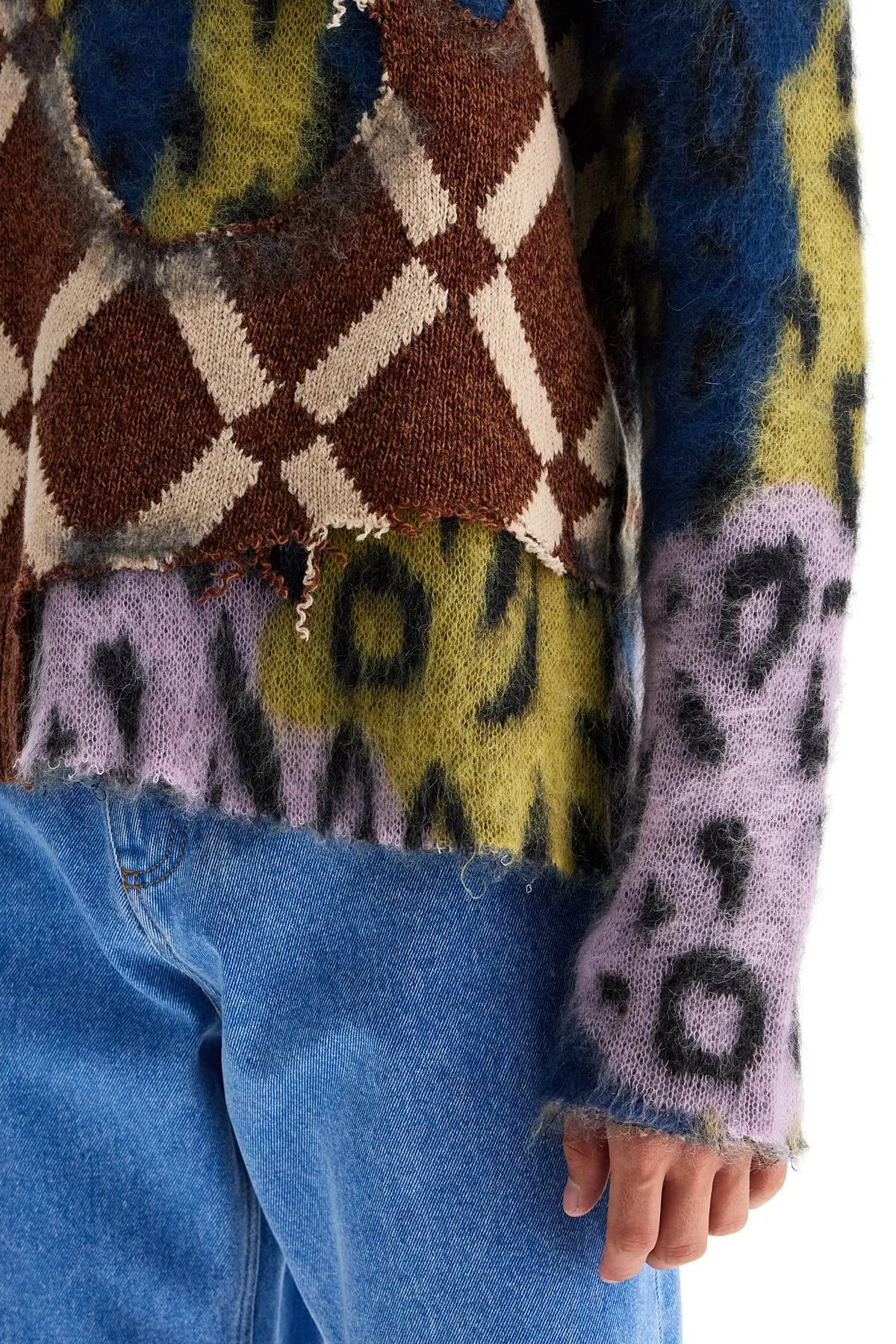 Marni Wool Mohair Multicolor Two In One