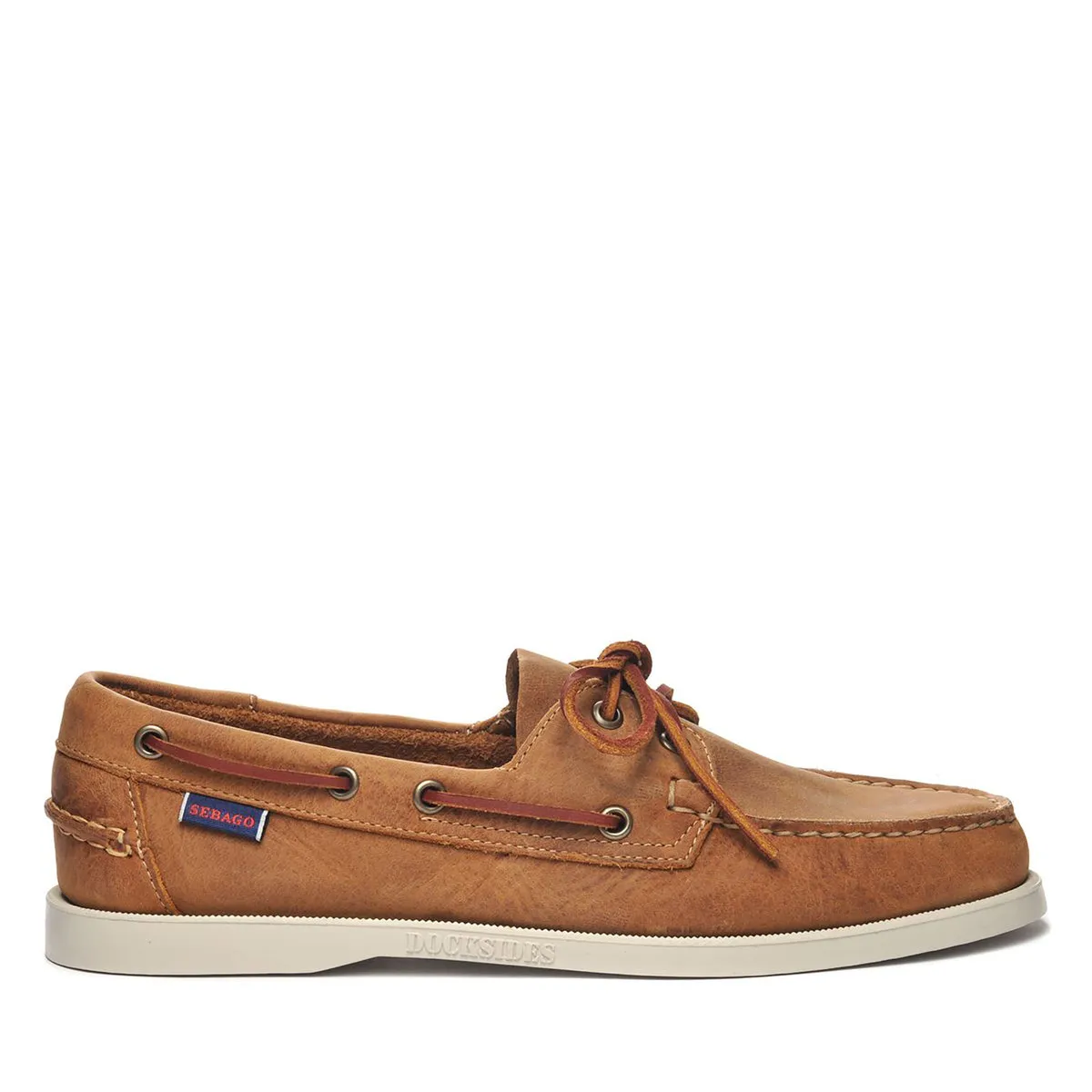 Brown Tan Leather Boat Mens Dockside Portland Sebago Shoes