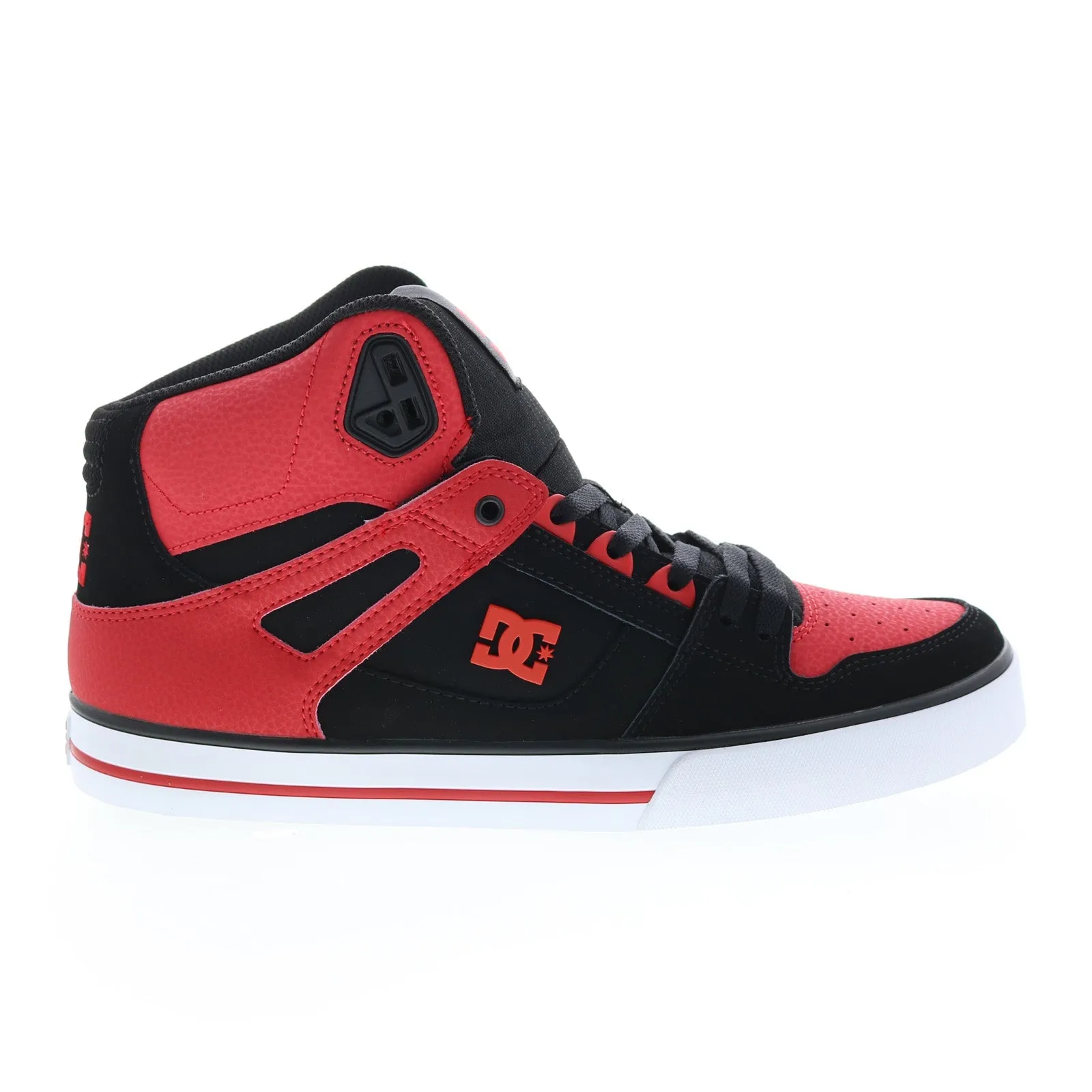 Men's Red High Top Skate Sneakers - DC Pure High Top WC FWB ADYS400043